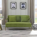 Olive Green Velvet Upholstered Loveseat E95744