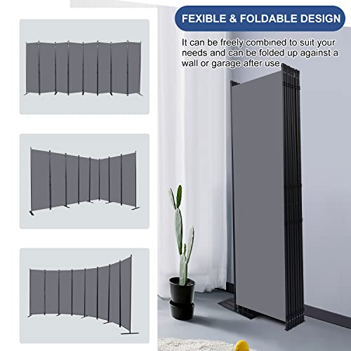 8 Panel Fabric Room Divider E235