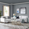 White Upholstered Fabric Sofa and Loveseat Set C968