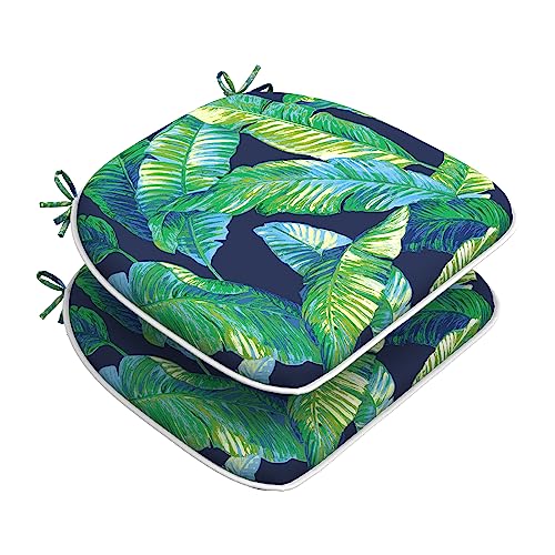 Set of 4 Water Repellent Outdoor Chair Cushions 17"x 16" P277010