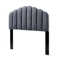 King Size Velvet Dark Grey Headboard N5254