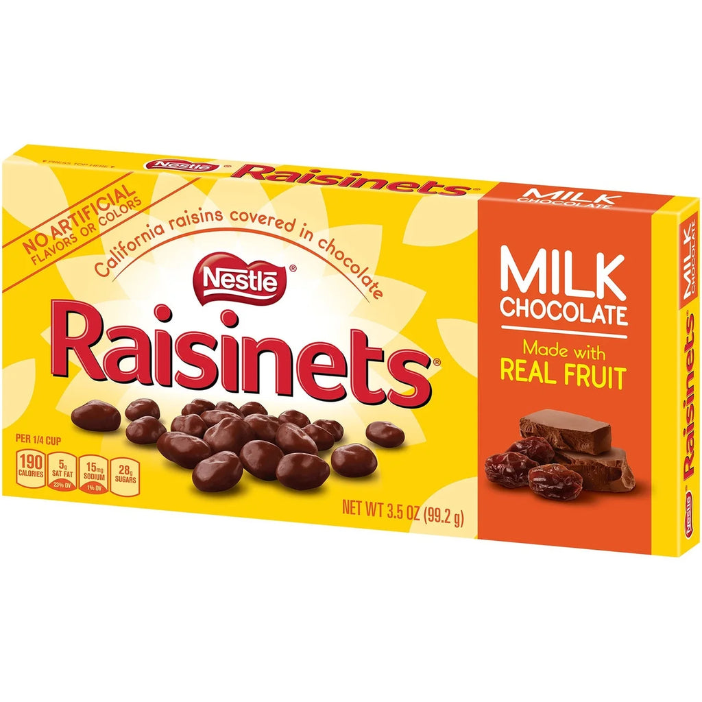 Milk Chocolate Candy Raisins 3.5 Oz H7094