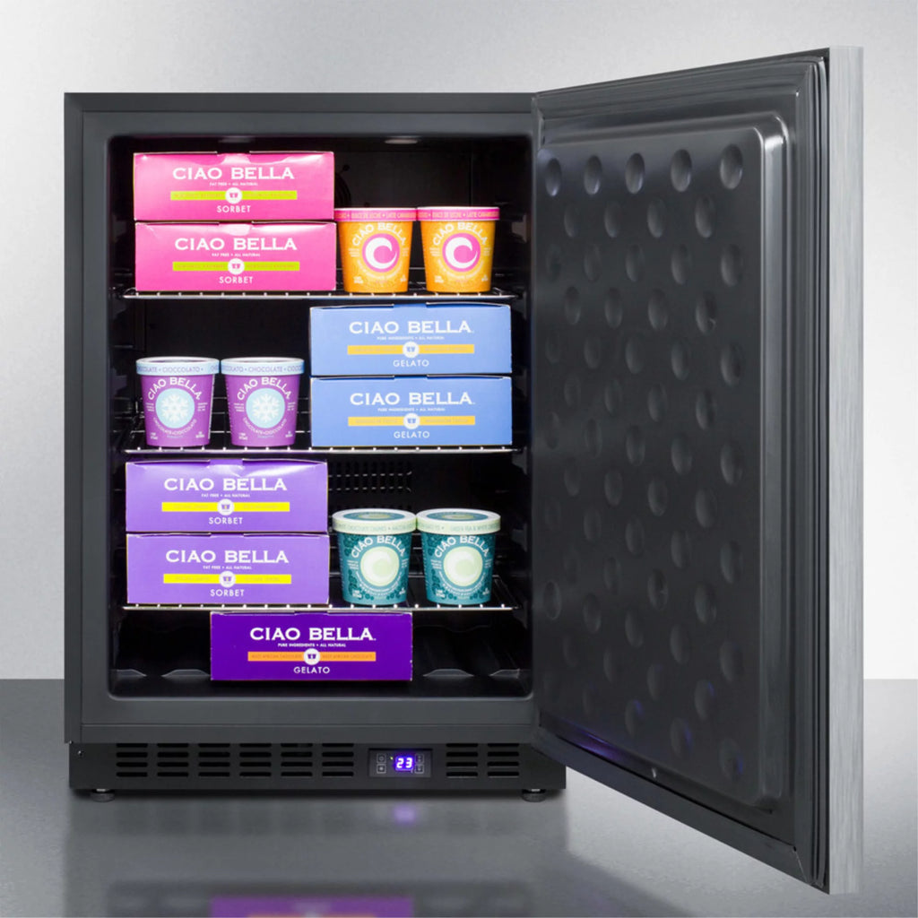 Black Frost-Free Outdoor All-Freezer with Digital Thermostat and Lock A666267